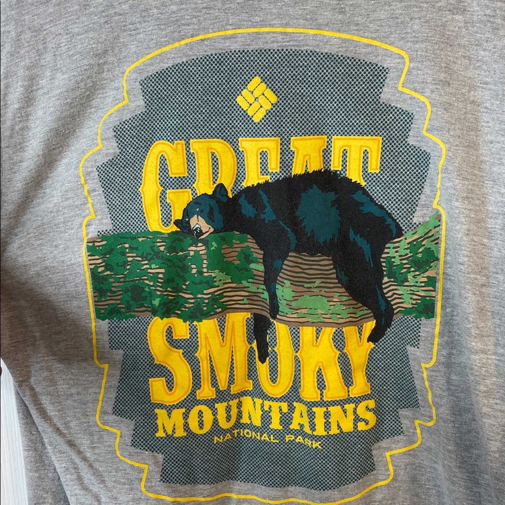 Great Smokey Mountain Columbia Men's Heather Gray Short Sleeve Tee